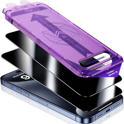 🔥Last Day 49% OFF📱2025 Privacy Tempered Glass Screen Protector For iphone- Dust Free Without Bubbles