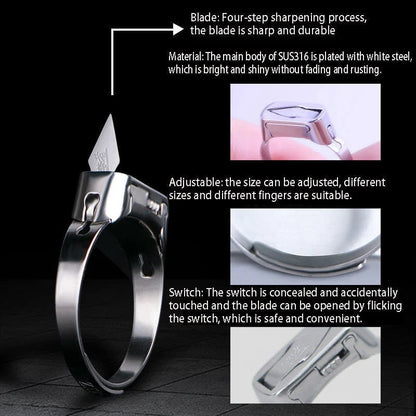 🔥Last Day 49% OFF🔥Stainless Steel Survival Self Defense Ring