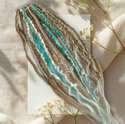 Bohemian Colorfuldirty Elastic Dread ponytail