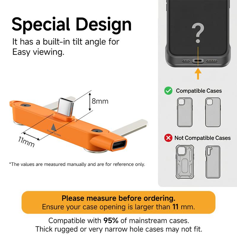Basemo 240W Super Fast Charging  360° Rotating Invisible Stand Detachable Two-in-One Charging Cable, Zinc Alloy Silicone Type-C Cable compatible with Apple and Samsung, essential for gaming, office, and car use | Bestselling cutting-edge technology.