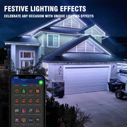 ⚡Black Friday Special Sale 49%OFF - Smart Rainbow LED Permanent Outdoor Light - Smartlight 🎁