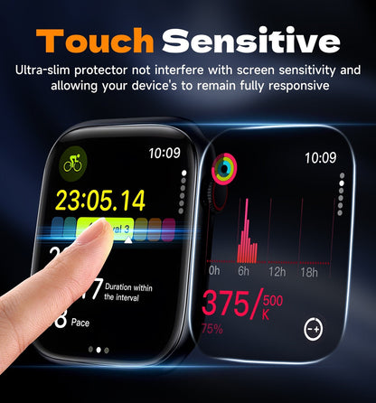 Apple Watch Series Screen Protector protective film, with Installation Frame [Strong Asorption] [Non-Bubbles] iwatch Anti-Scratch Replacement Protection HD Clear Cover Film