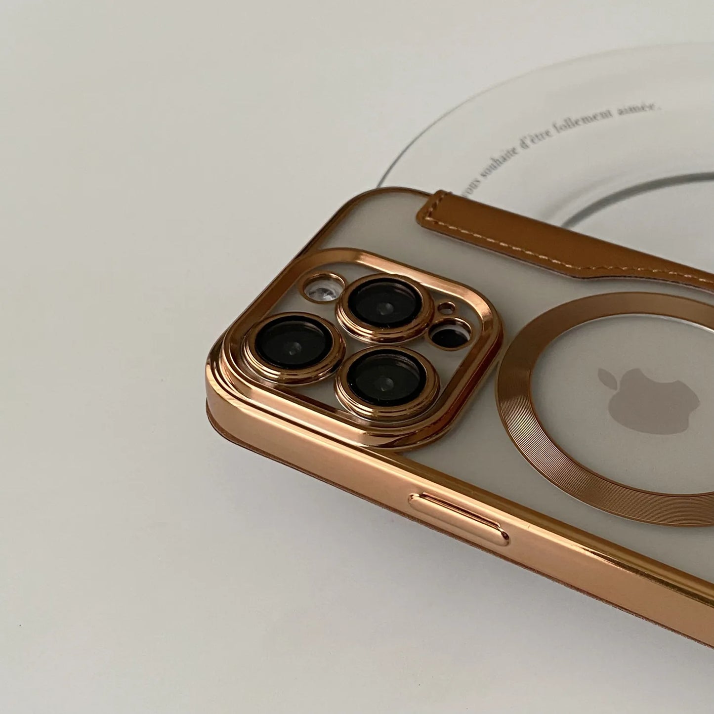 New Personalized Leather Textured Flip iPhone Case