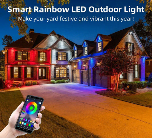 ⚡Black Friday Special Sale 49%OFF - Smart Rainbow LED Permanent Outdoor Light - Smartlight 🎁