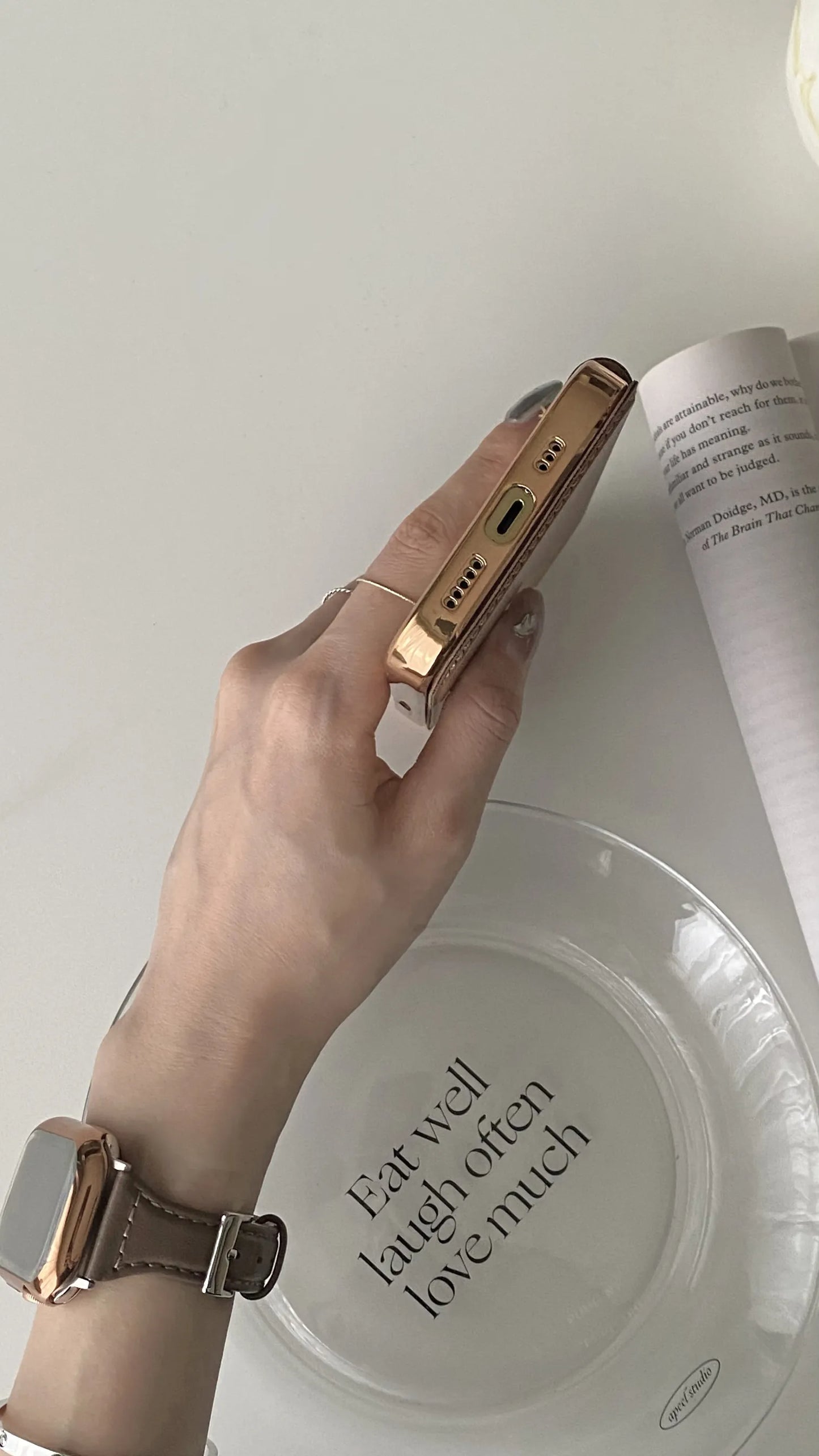 New Personalized Leather Textured Flip iPhone Case