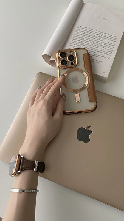 New Personalized Leather Textured Flip iPhone Case