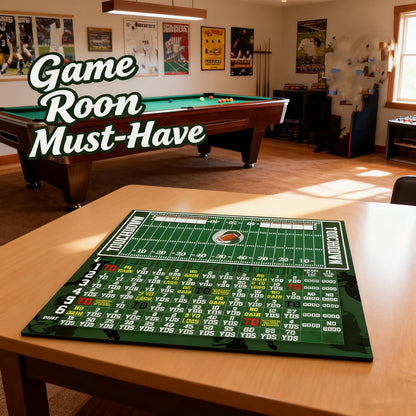 🏈Football Dice Game - Wooden Tabletop Board Game with Dice Tray, Dry Erase Scoreboard and 3 Dice🎲🌟
