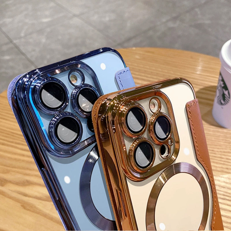 New Personalized Leather Textured Flip iPhone Case