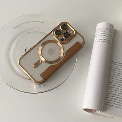 New Personalized Leather Textured Flip iPhone Case