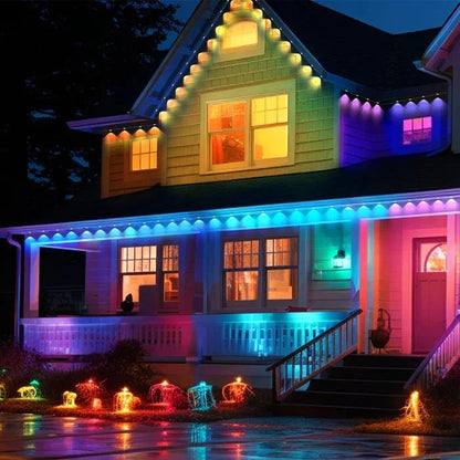 ⚡Black Friday Special Sale 49%OFF - Smart Rainbow LED Permanent Outdoor Light - Smartlight 🎁