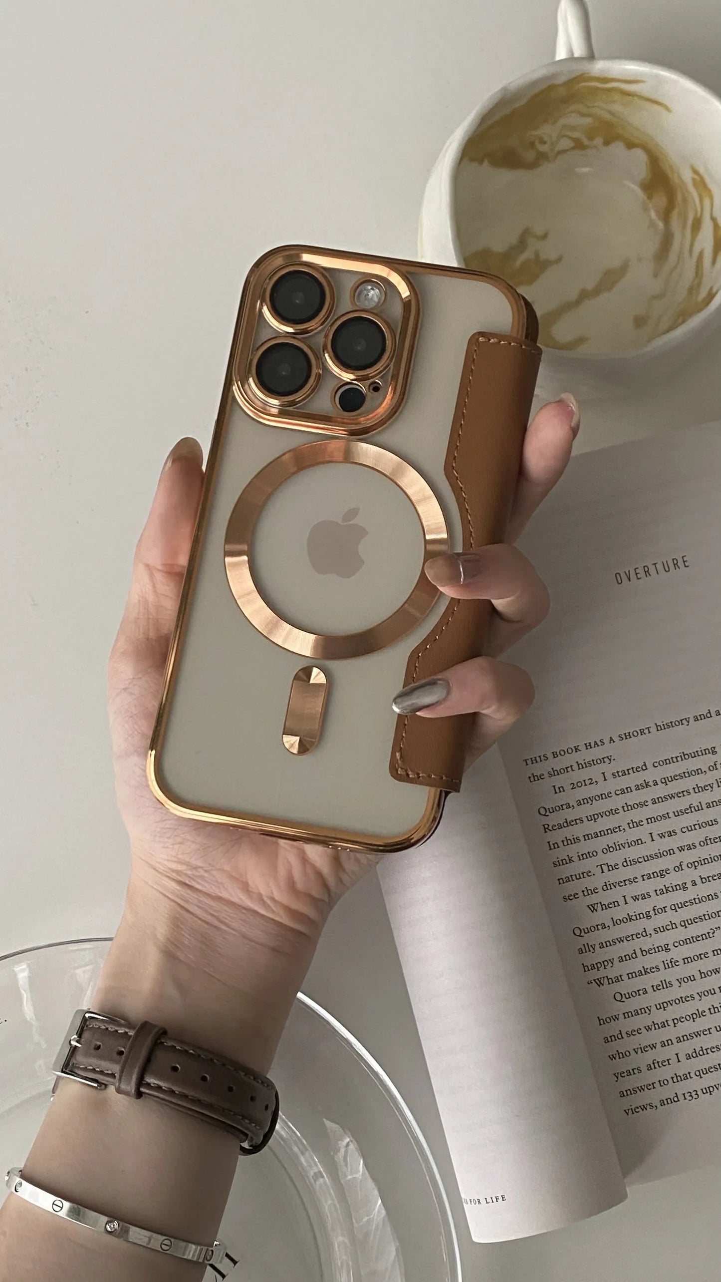 New Personalized Leather Textured Flip iPhone Case