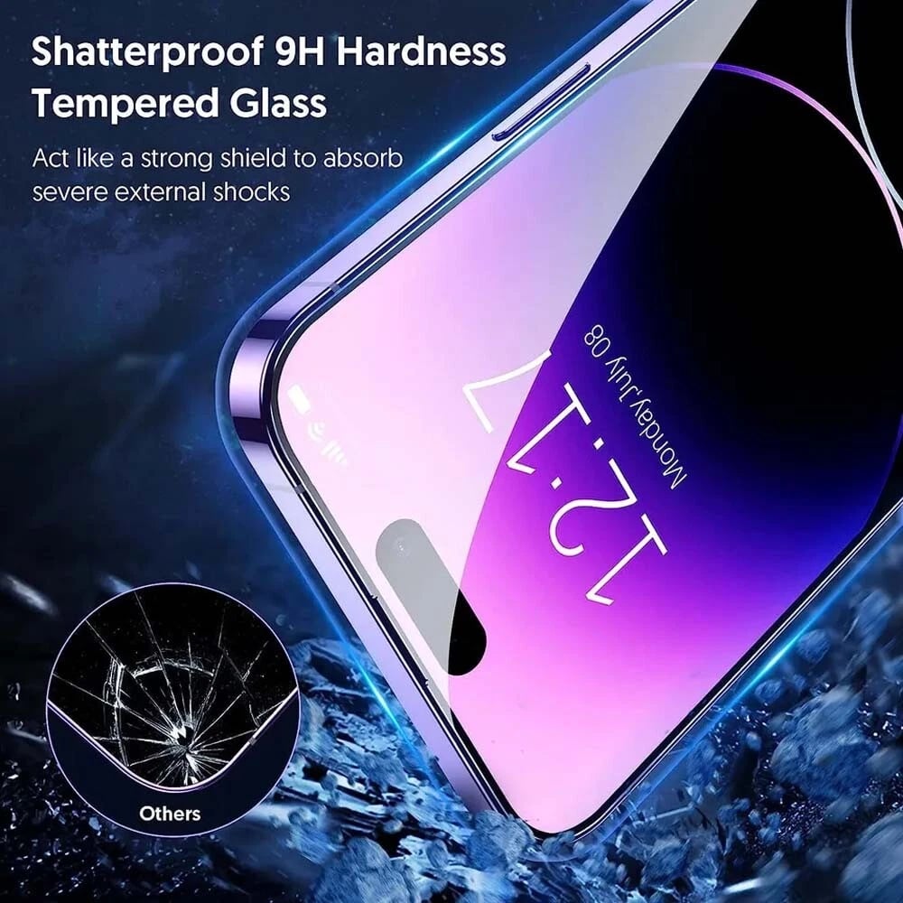 🔥Last Day 49% OFF📱2025 Privacy Tempered Glass Screen Protector For iphone- Dust Free Without Bubbles