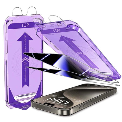 🔥Last Day 49% OFF📱2025 Privacy Tempered Glass Screen Protector For iphone- Dust Free Without Bubbles