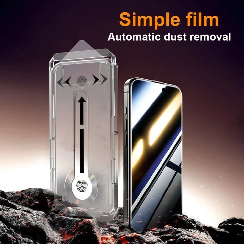 🔥Hot Sale📱2025 New Screen Protector For iPhone -Fingerprint-Proof Dust Free Without Bubbles