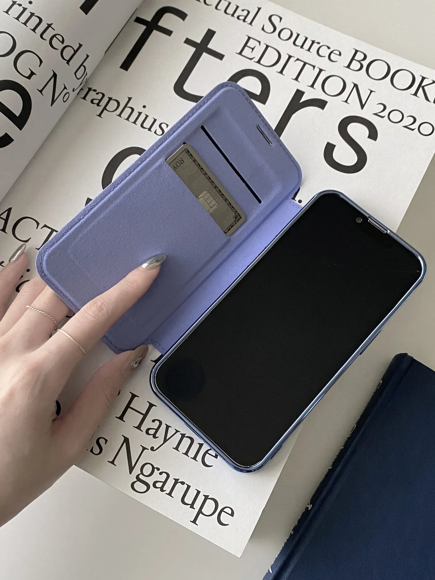 New Personalized Leather Textured Flip iPhone Case