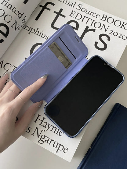 New Personalized Leather Textured Flip iPhone Case